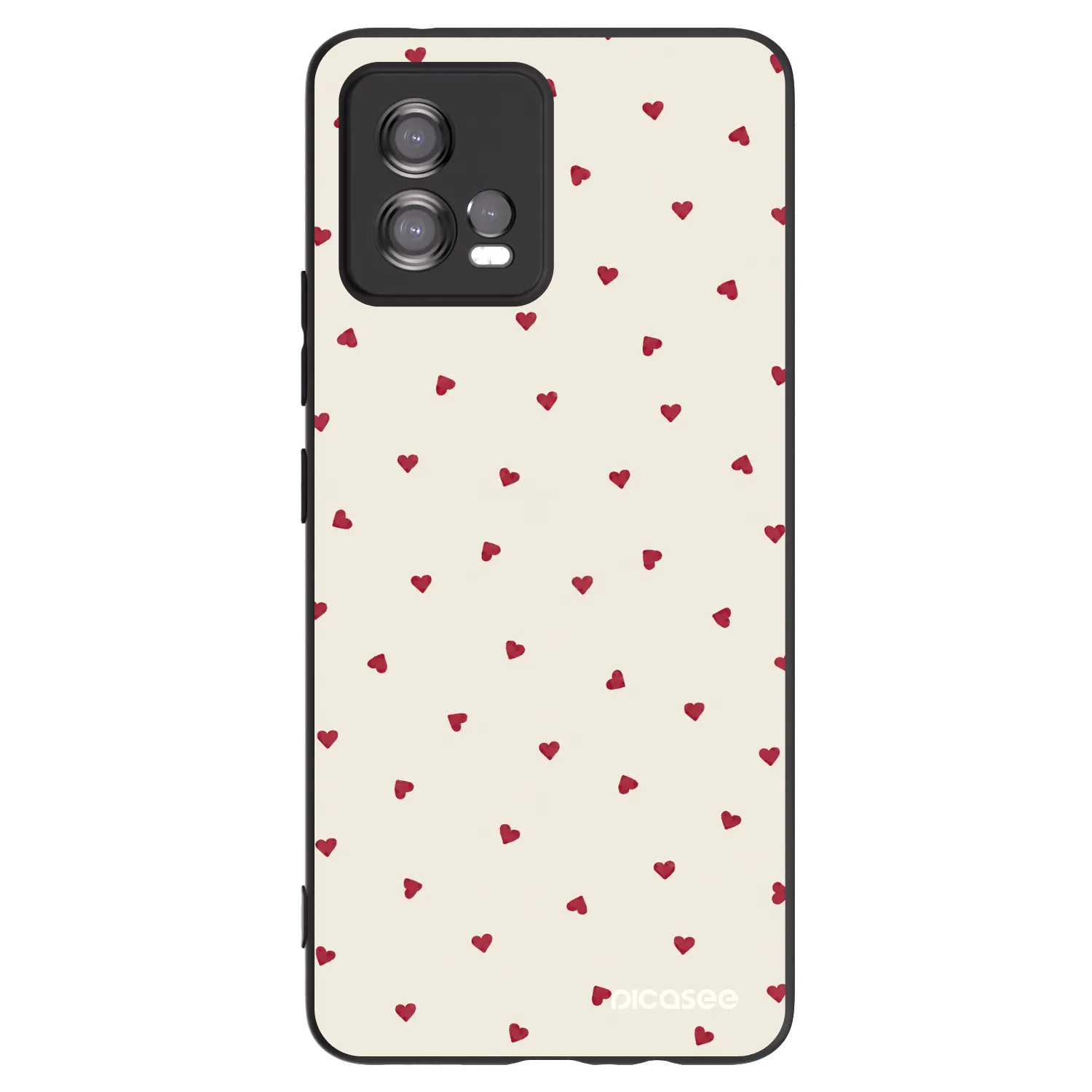 Picasee husă neagră din silicon pentru Motorola Moto G72 - Little Love