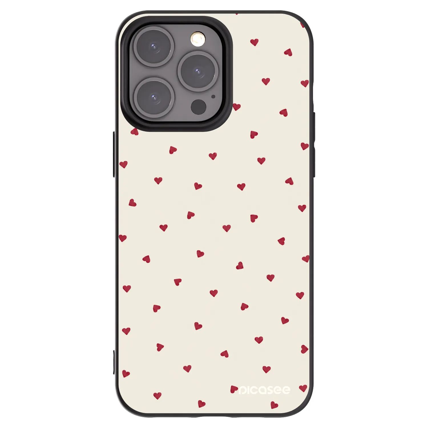 Picasee husă neagră din silicon pentru Apple iPhone 15 Pro Max - Little Love