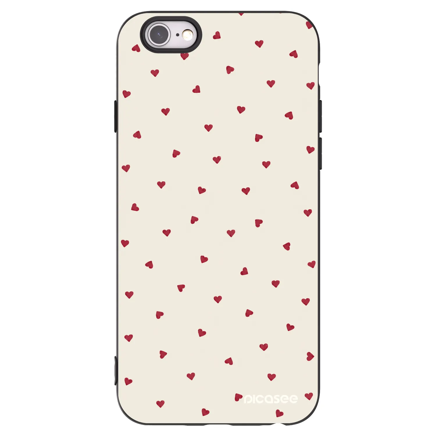 Picasee husă neagră din silicon pentru Apple iPhone 6/6S - Little Love
