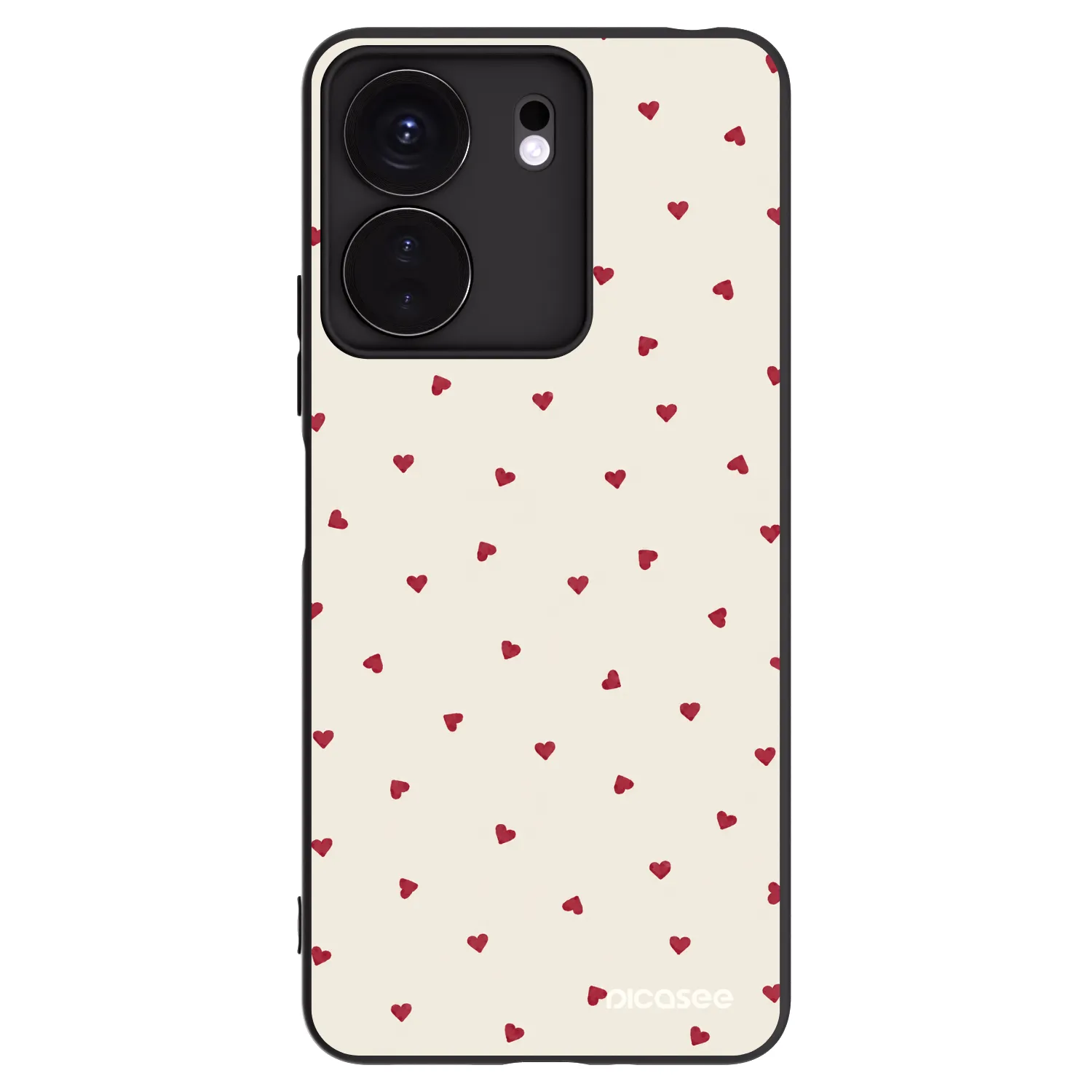 Picasee husă neagră din silicon pentru Xiaomi Redmi 13C 4G - Little Love