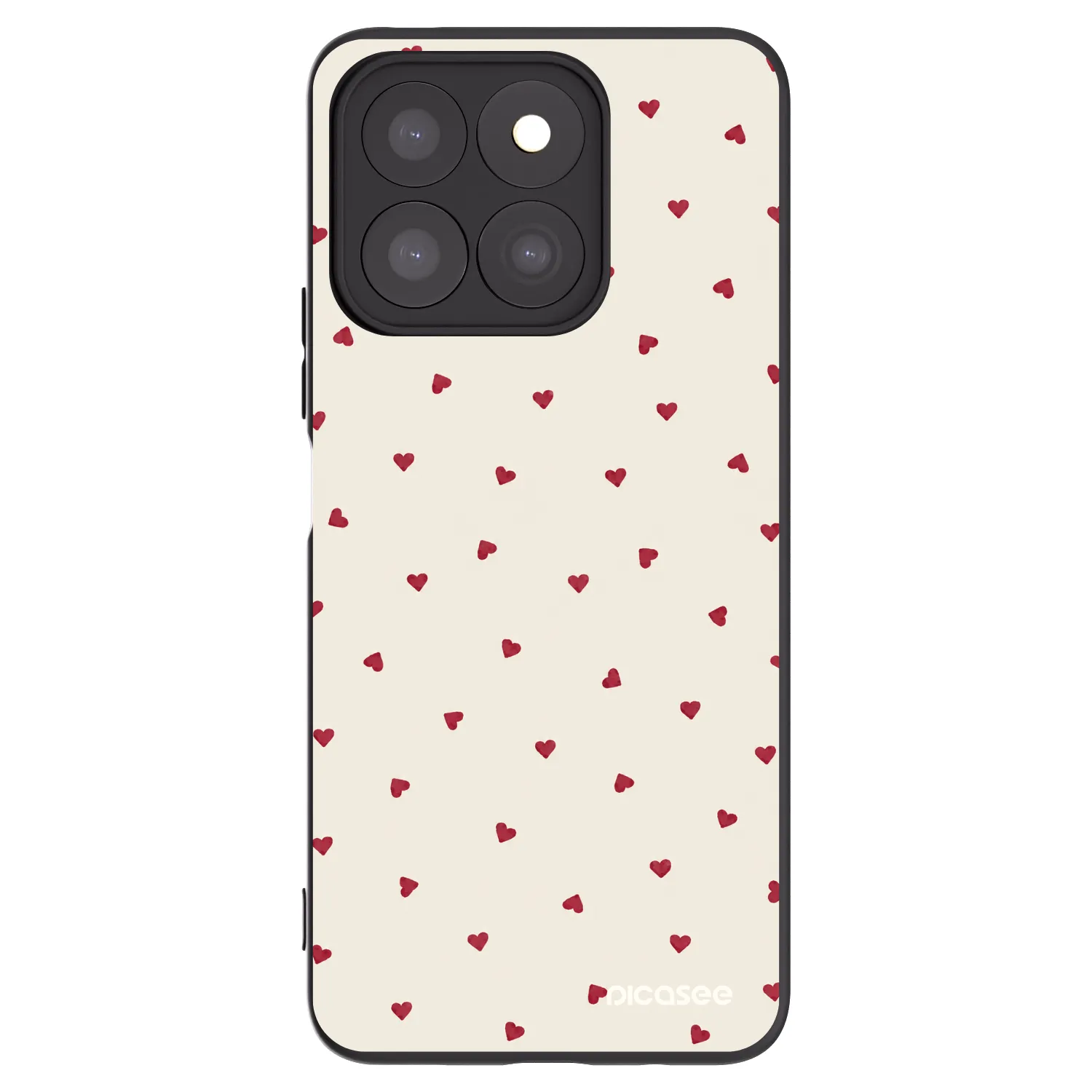 Picasee husă neagră din silicon pentru Honor X8b - Little Love