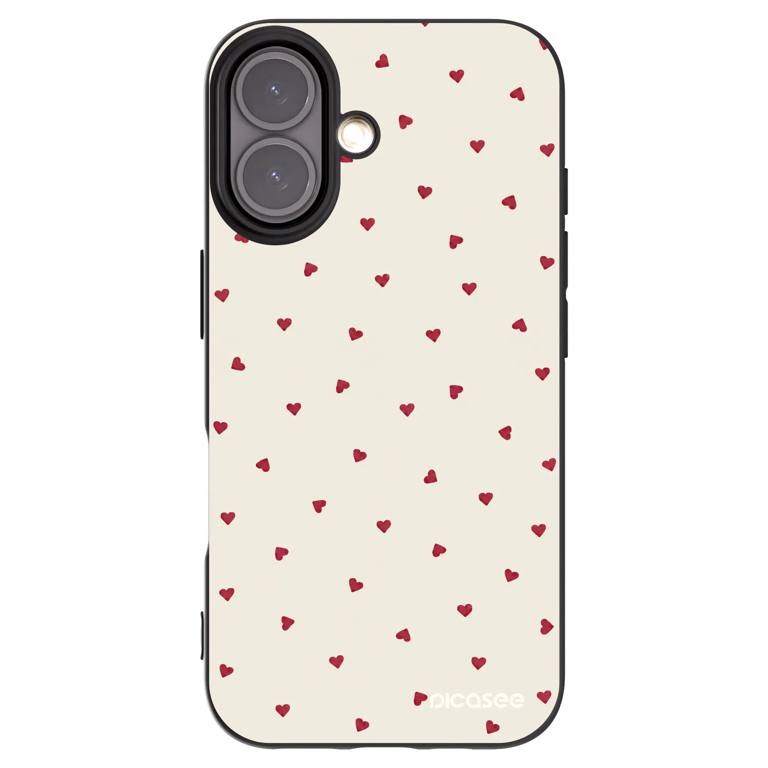 Picasee husă neagră din silicon pentru Apple iPhone 16 - Little Love