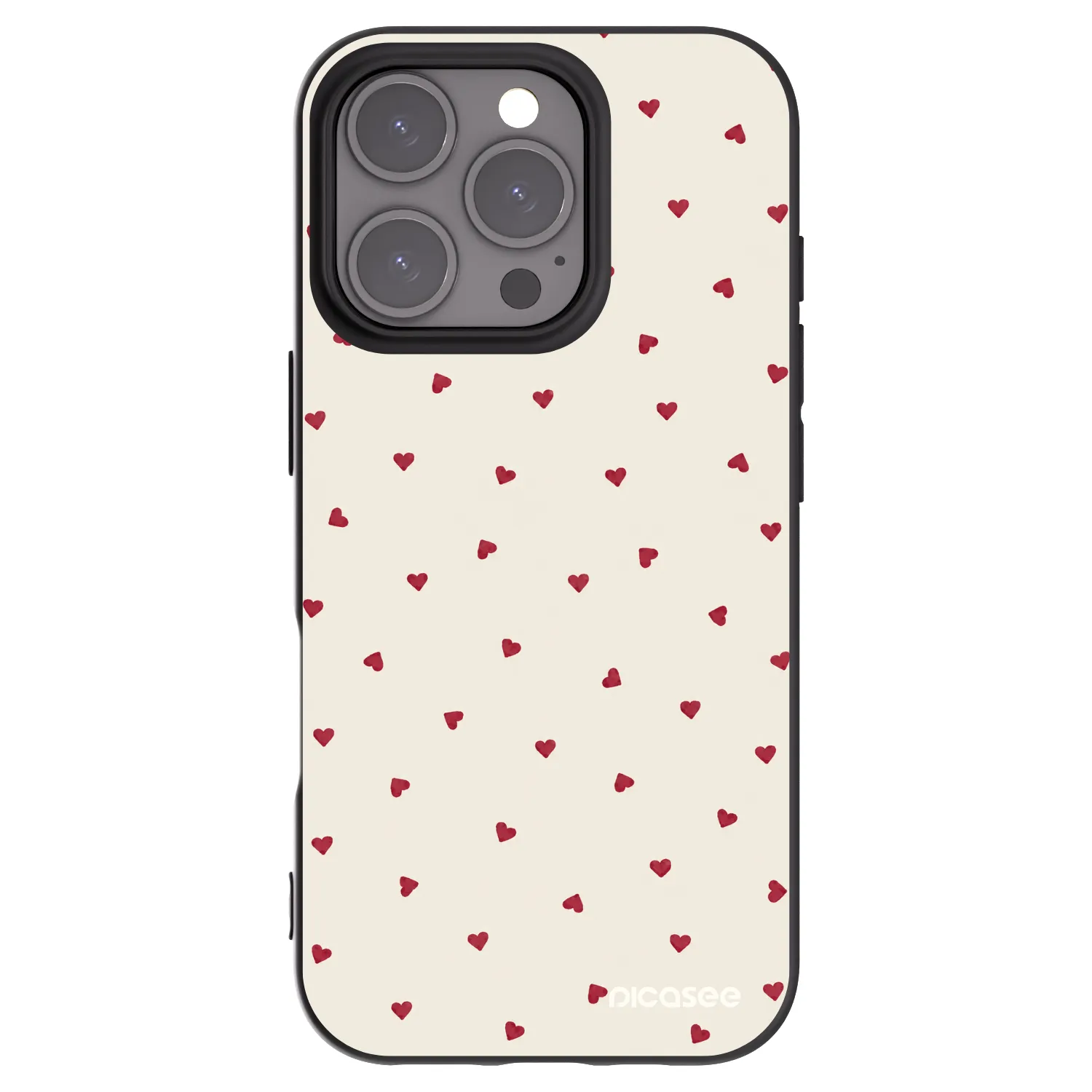 Picasee husă neagră din silicon pentru Apple iPhone 16 Pro - Little Love