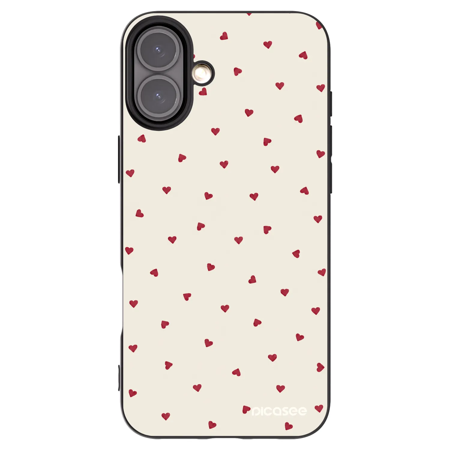 Picasee husă neagră din silicon pentru Apple iPhone 16 Plus - Little Love