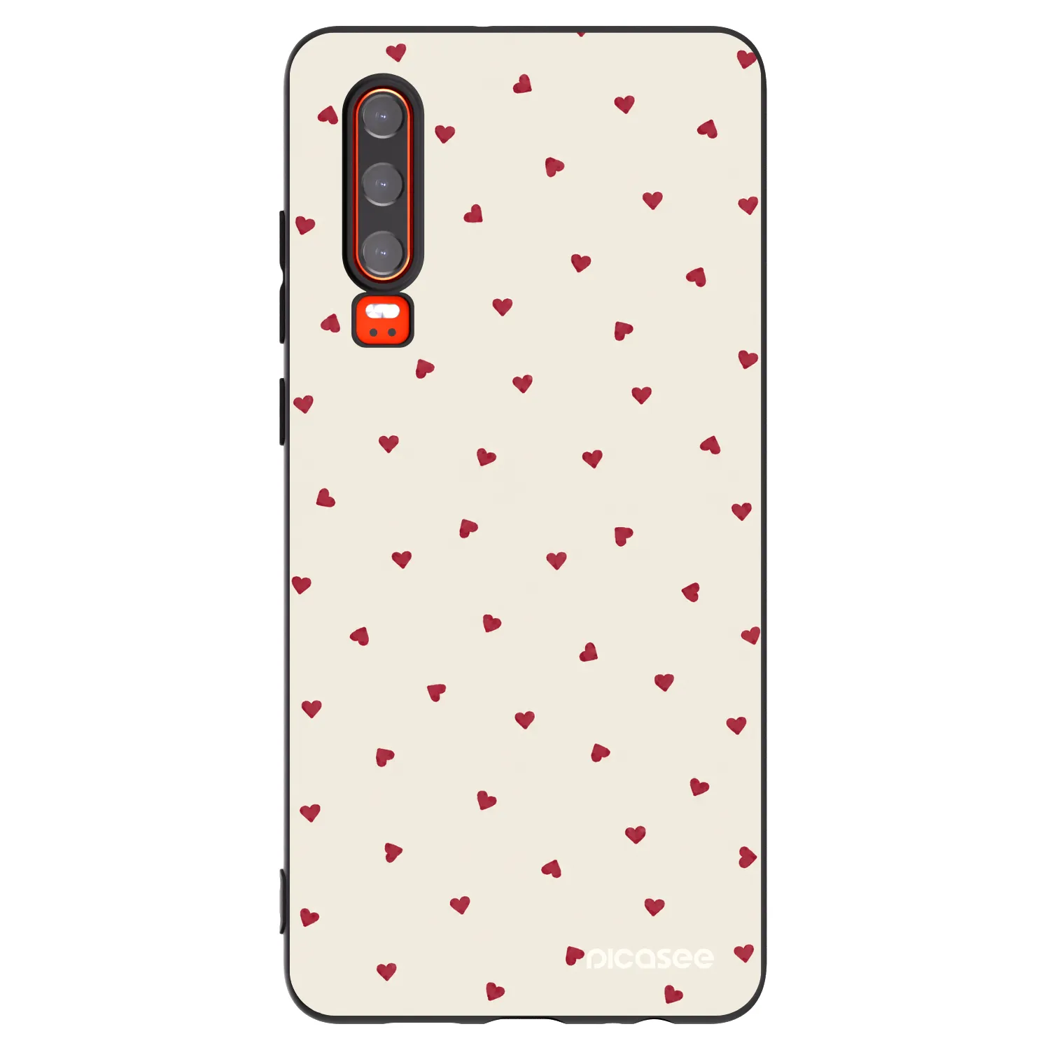 Picasee husă neagră din silicon pentru Huawei P30 - Little Love