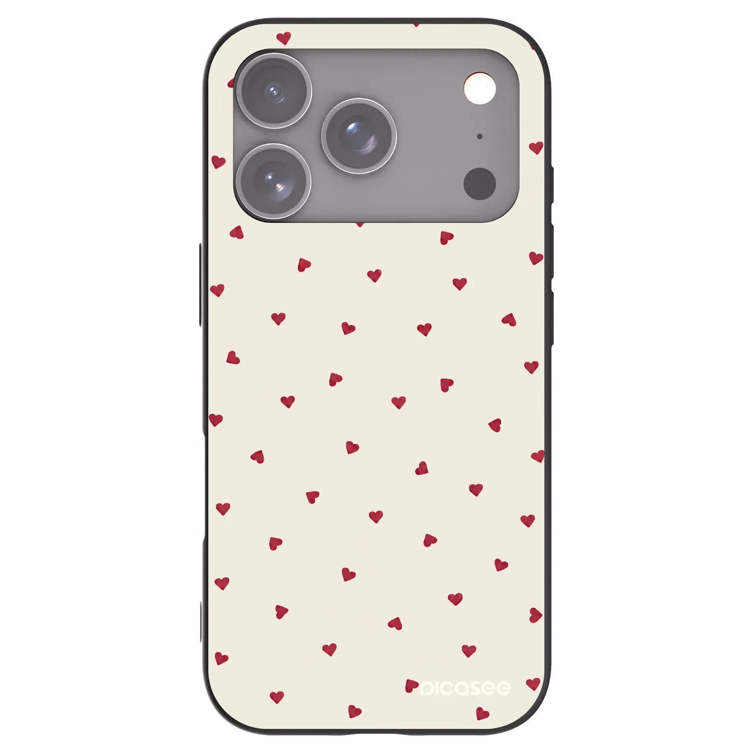 Picasee husă neagră din silicon pentru Apple iPhone 17 Pro - Little Love
