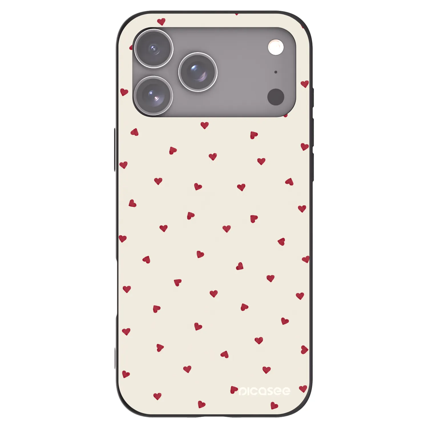 Picasee husă neagră din silicon pentru Apple iPhone 17 Pro Max - Little Love