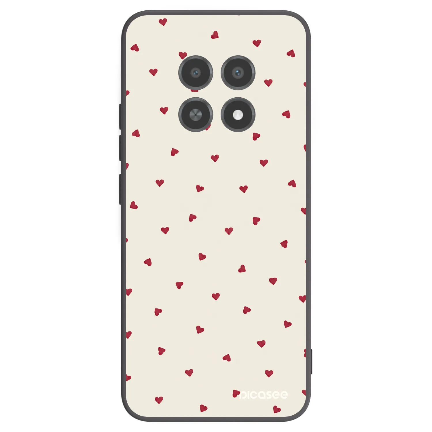 Picasee husă neagră din silicon pentru Realme 12X - Little Love