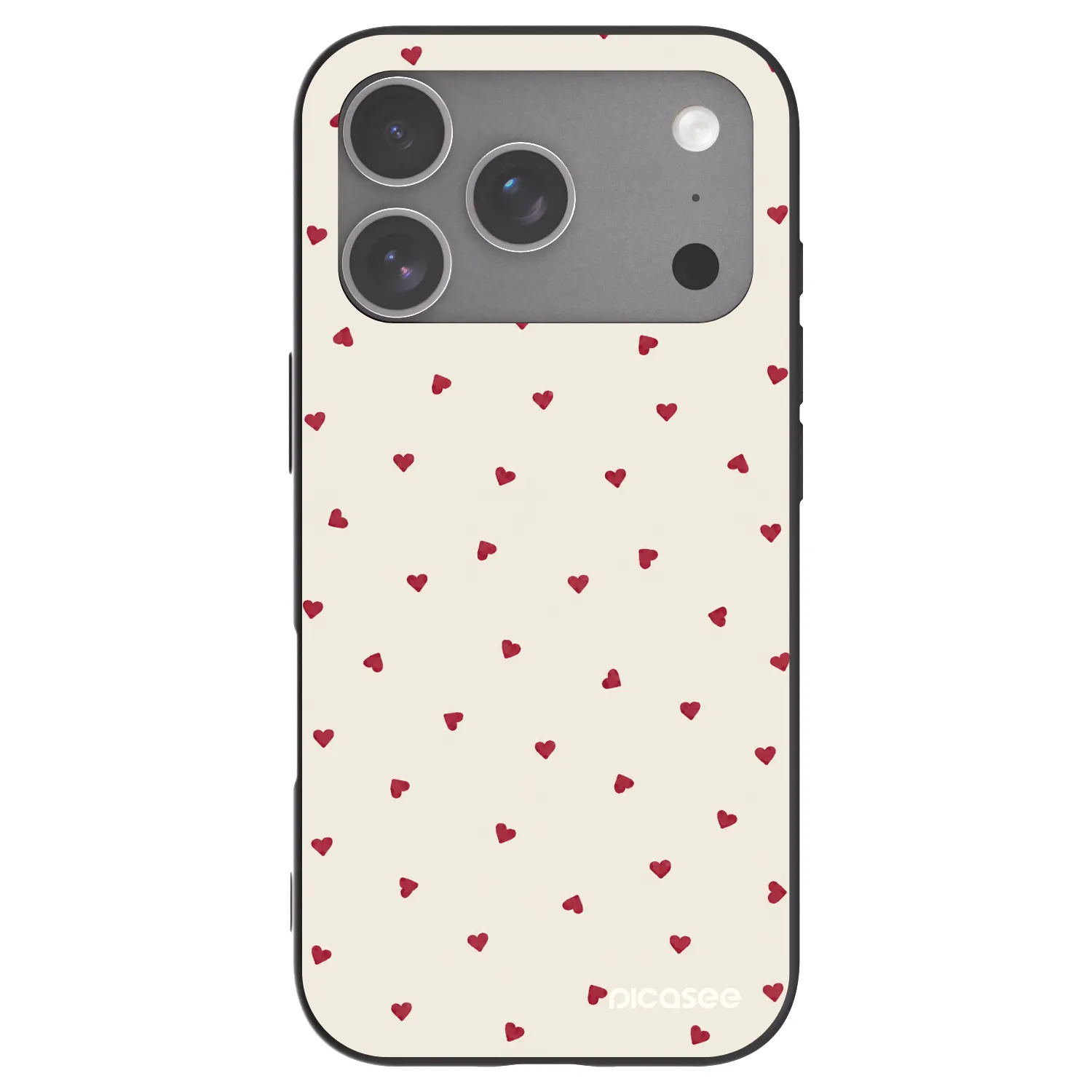 Picasee husă neagră din silicon pentru Apple iPhone 18 Pro - Little Love