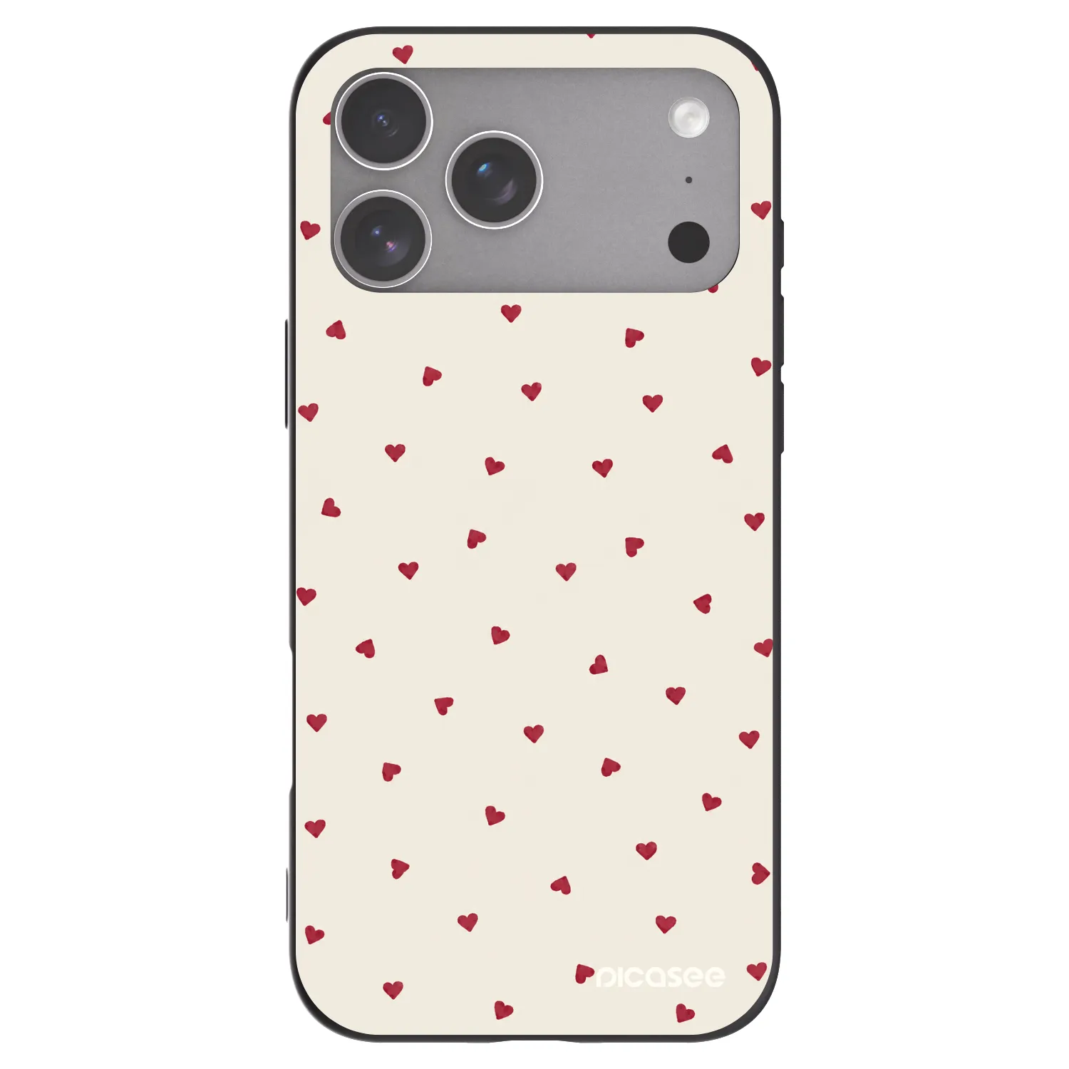 Picasee husă neagră din silicon pentru Apple iPhone 18 Pro Max - Little Love