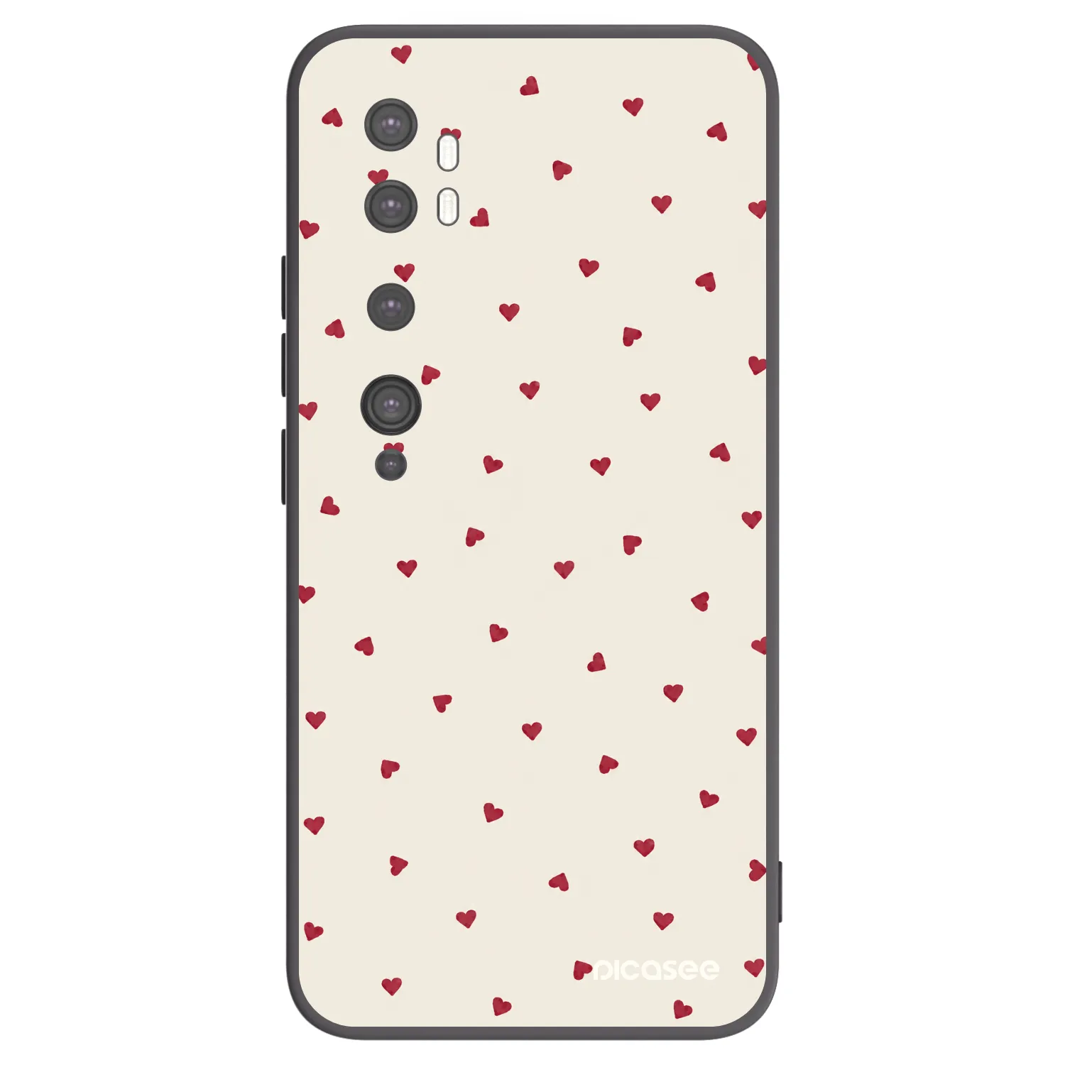 Picasee husă neagră din silicon pentru Xiaomi Mi Note 10 (Pro) - Little Love