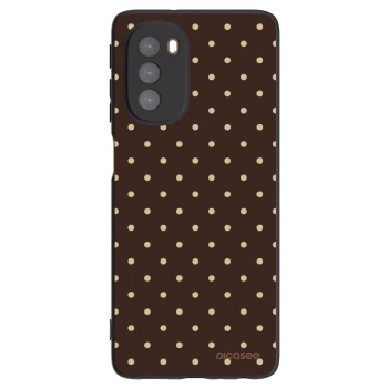 Husă pentru Motorola Moto G51 - Vanilla Dots & Chocolate
