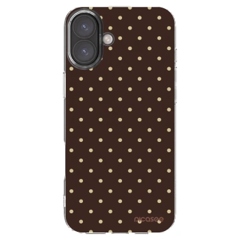Picasee husă transparentă din silicon pentru Apple iPhone 16 Plus - Vanilla Dots & Chocolate