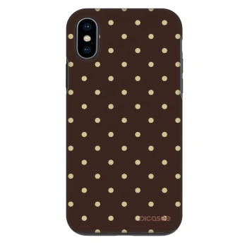 Husă pentru Apple iPhone X/XS - Vanilla Dots & Chocolate