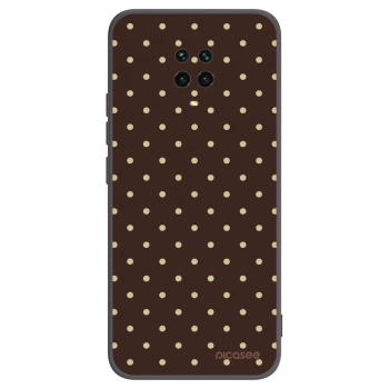 Picasee husă neagră din silicon pentru Xiaomi Redmi Note 9S - Vanilla Dots & Chocolate