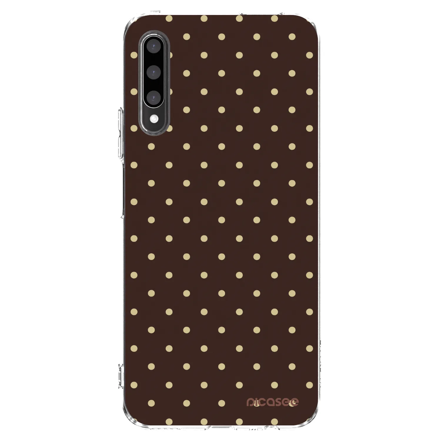 Picasee husă transparentă din silicon pentru Honor 9X Pro - Vanilla Dots & Chocolate