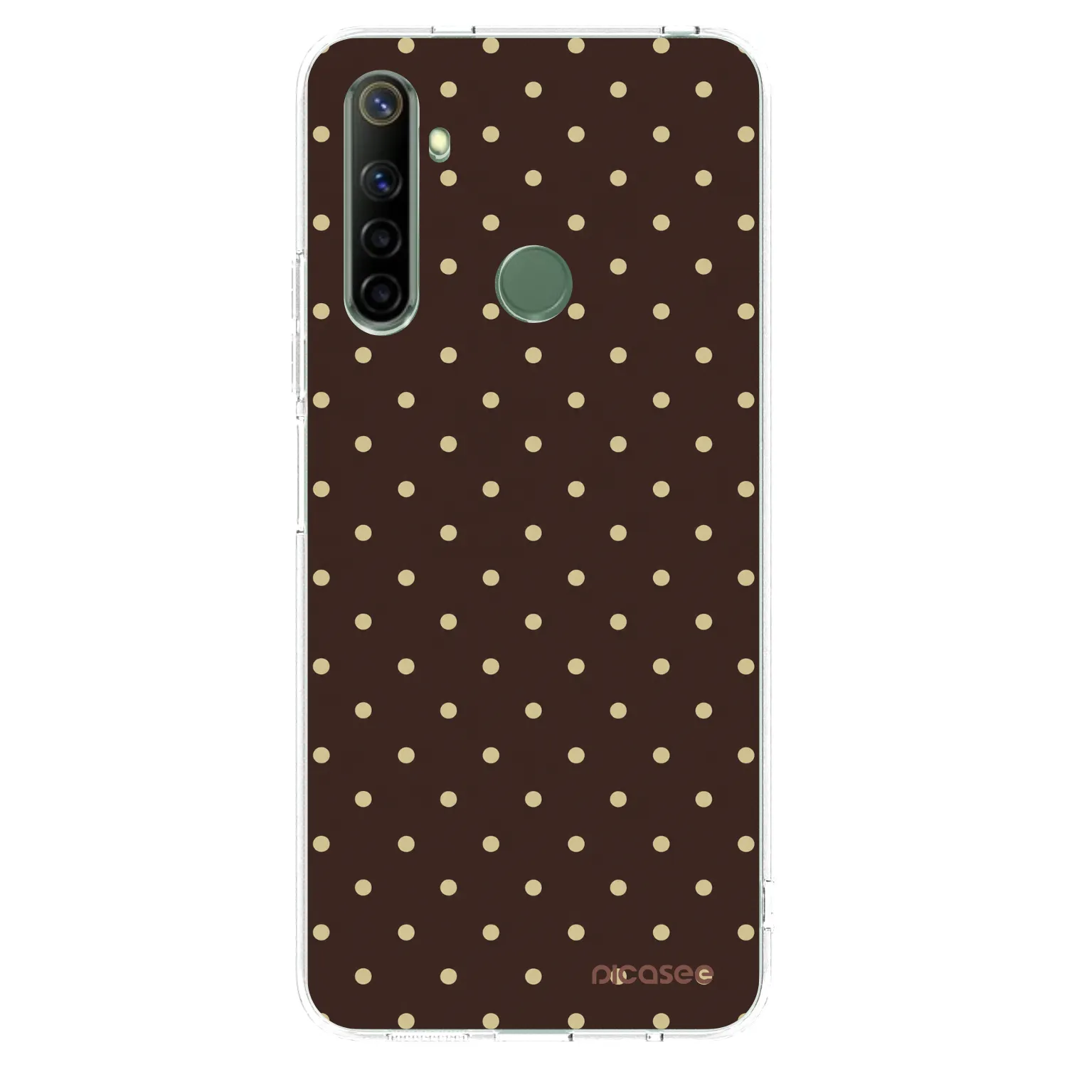 Picasee husă transparentă din silicon pentru Realme 6i - Vanilla Dots & Chocolate