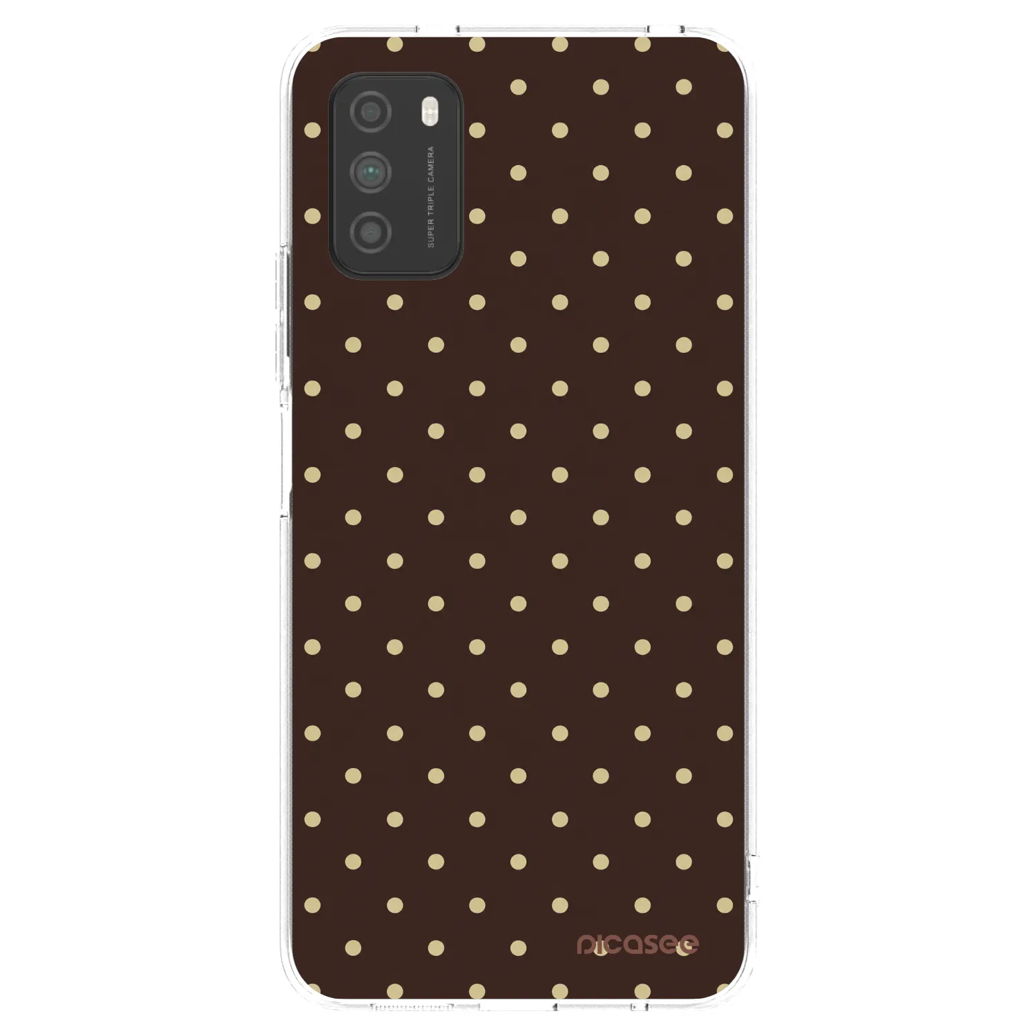 Picasee husă transparentă din silicon pentru Xiaomi Poco M3 - Vanilla Dots & Chocolate