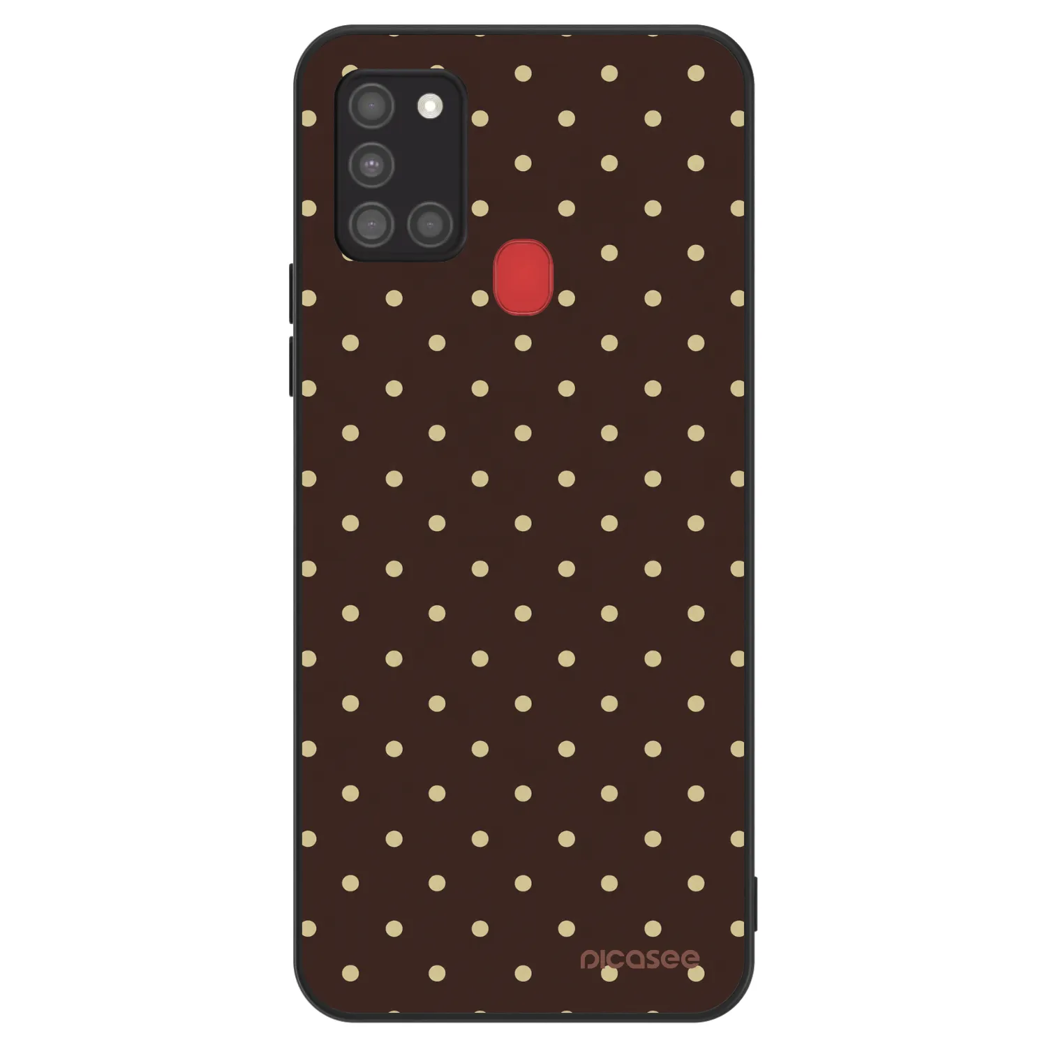 Picasee ULTIMATE CASE pentru Samsung Galaxy A21s - Vanilla Dots & Chocolate