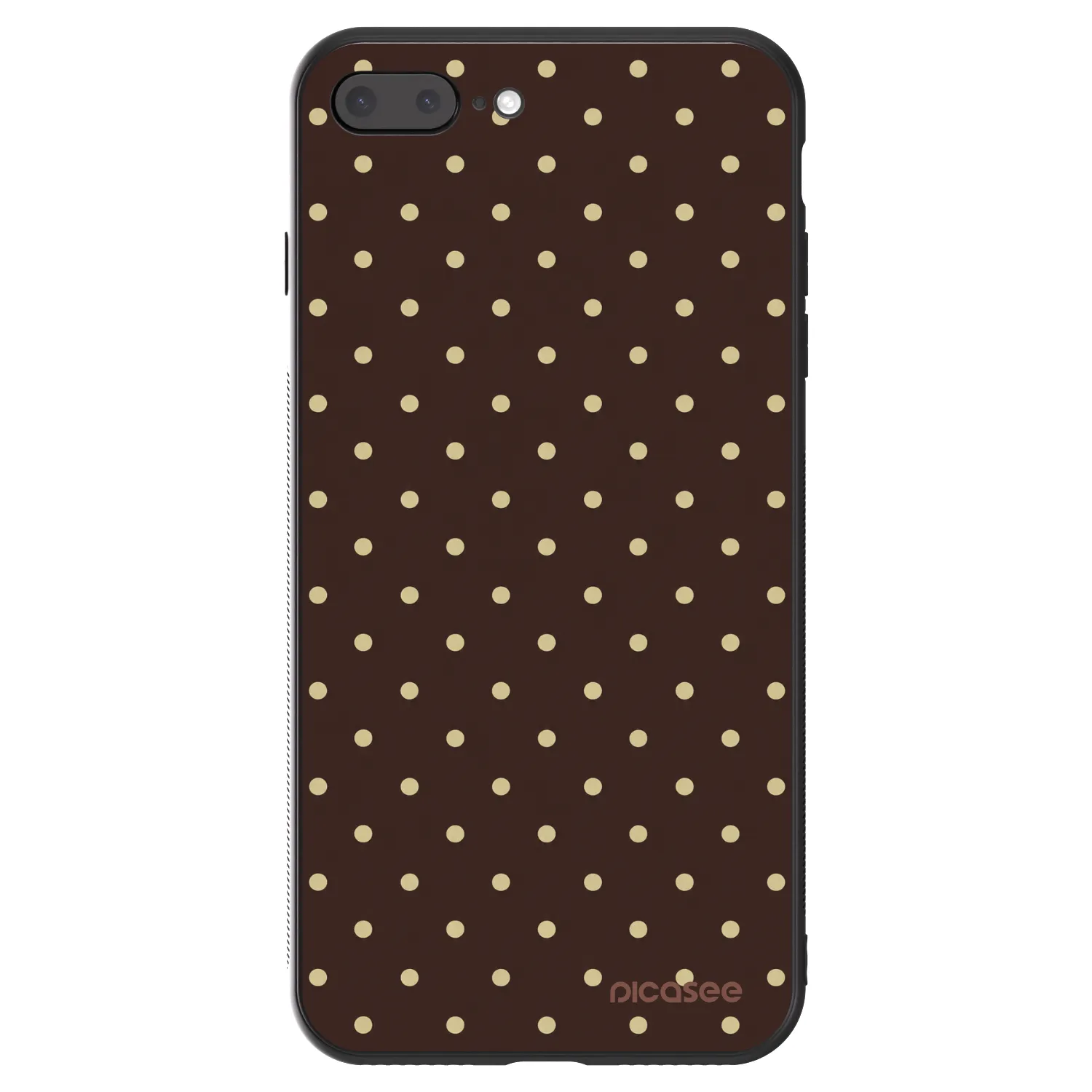 Picasee ULTIMATE CASE pentru Apple iPhone 7 Plus - Vanilla Dots & Chocolate