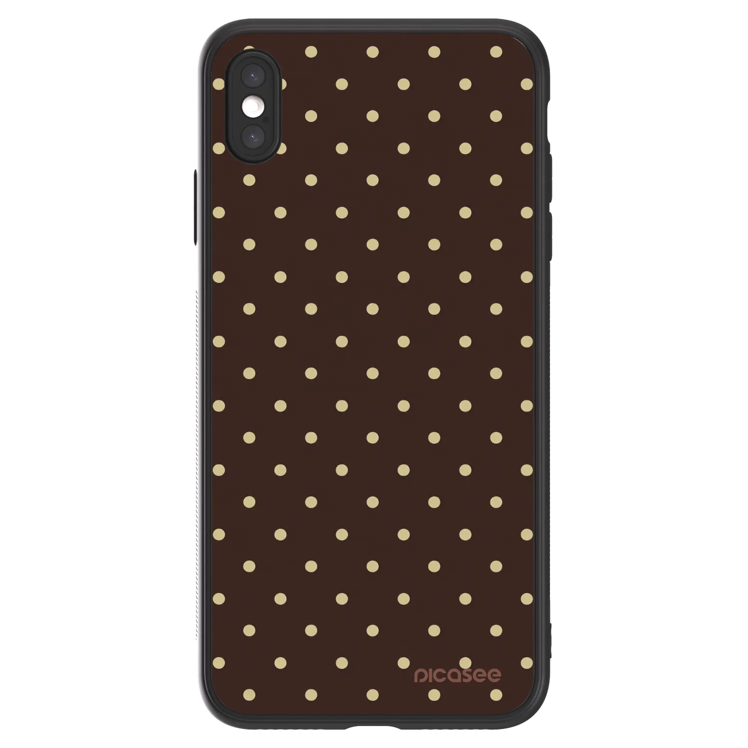 Picasee ULTIMATE CASE pentru Apple iPhone XS Max - Vanilla Dots & Chocolate