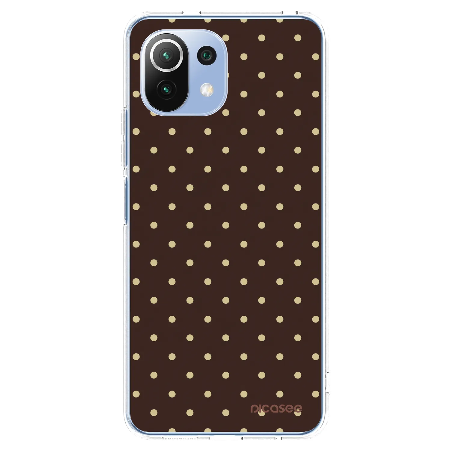 Picasee husă transparentă din silicon pentru Xiaomi Mi 11 Lite - Vanilla Dots & Chocolate