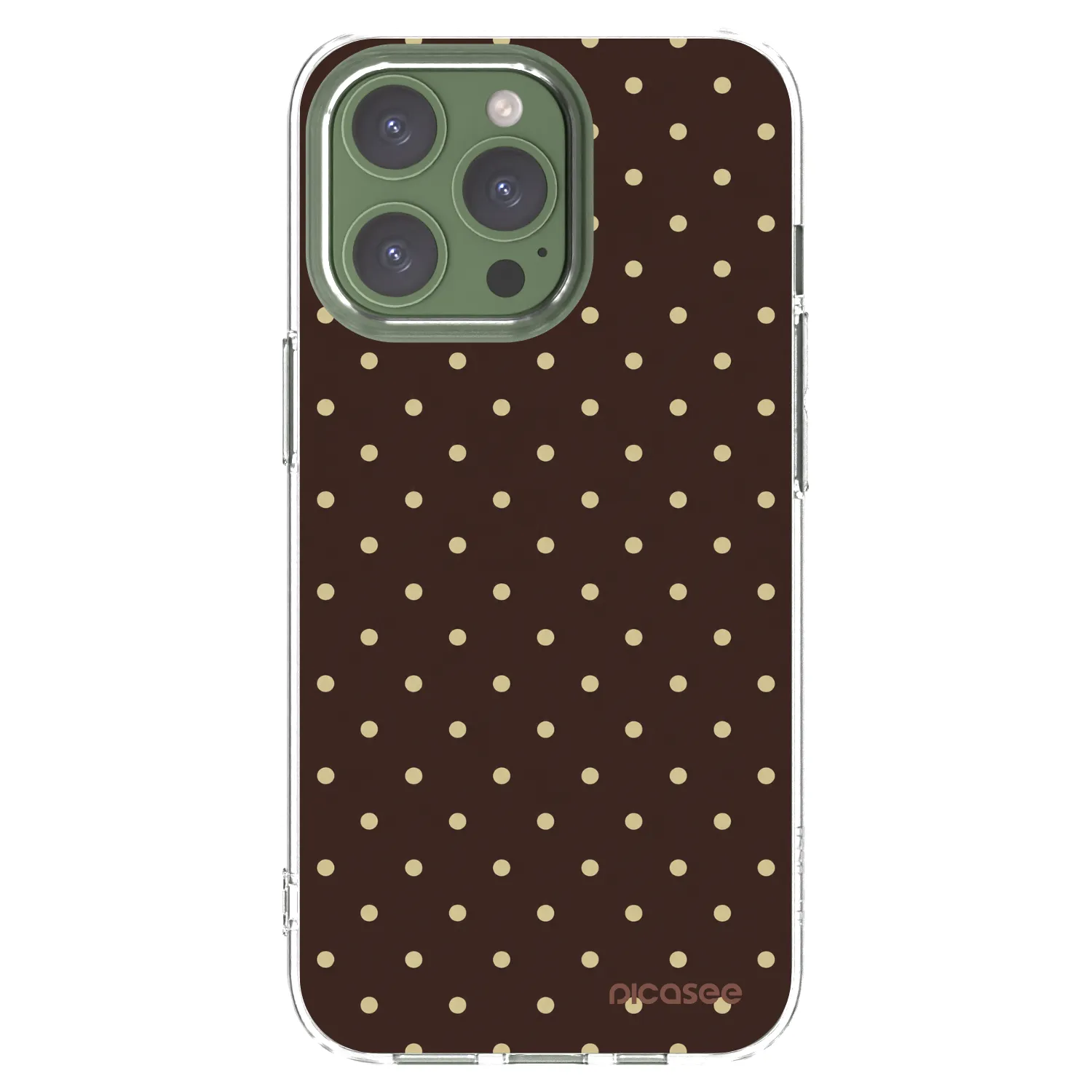 Picasee husă transparentă din silicon pentru Apple iPhone 13 Pro - Vanilla Dots & Chocolate