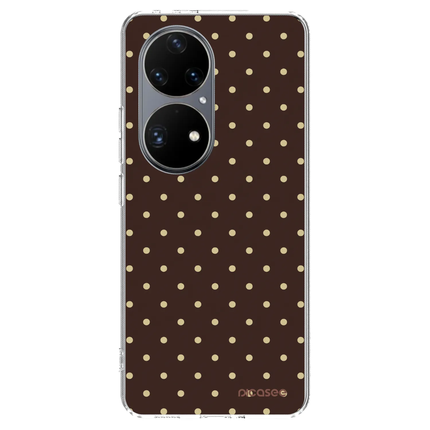 Picasee husă transparentă din silicon pentru Huawei P50 - Vanilla Dots & Chocolate