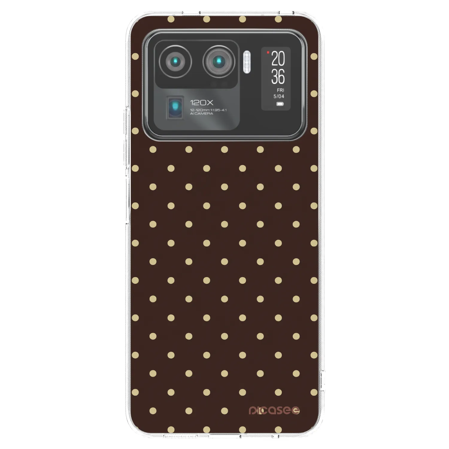 Picasee husă transparentă din silicon pentru Xiaomi Mi 11 Ultra - Vanilla Dots & Chocolate