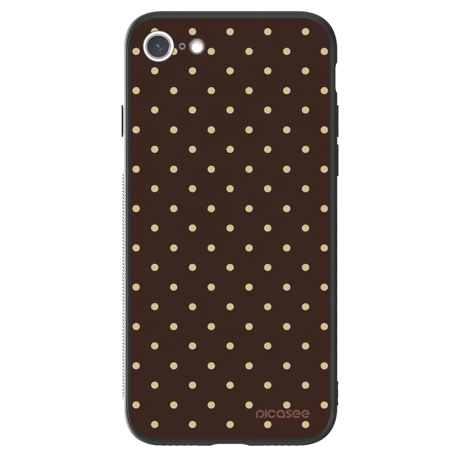 Picasee ULTIMATE CASE pentru Apple iPhone 8 - Vanilla Dots & Chocolate