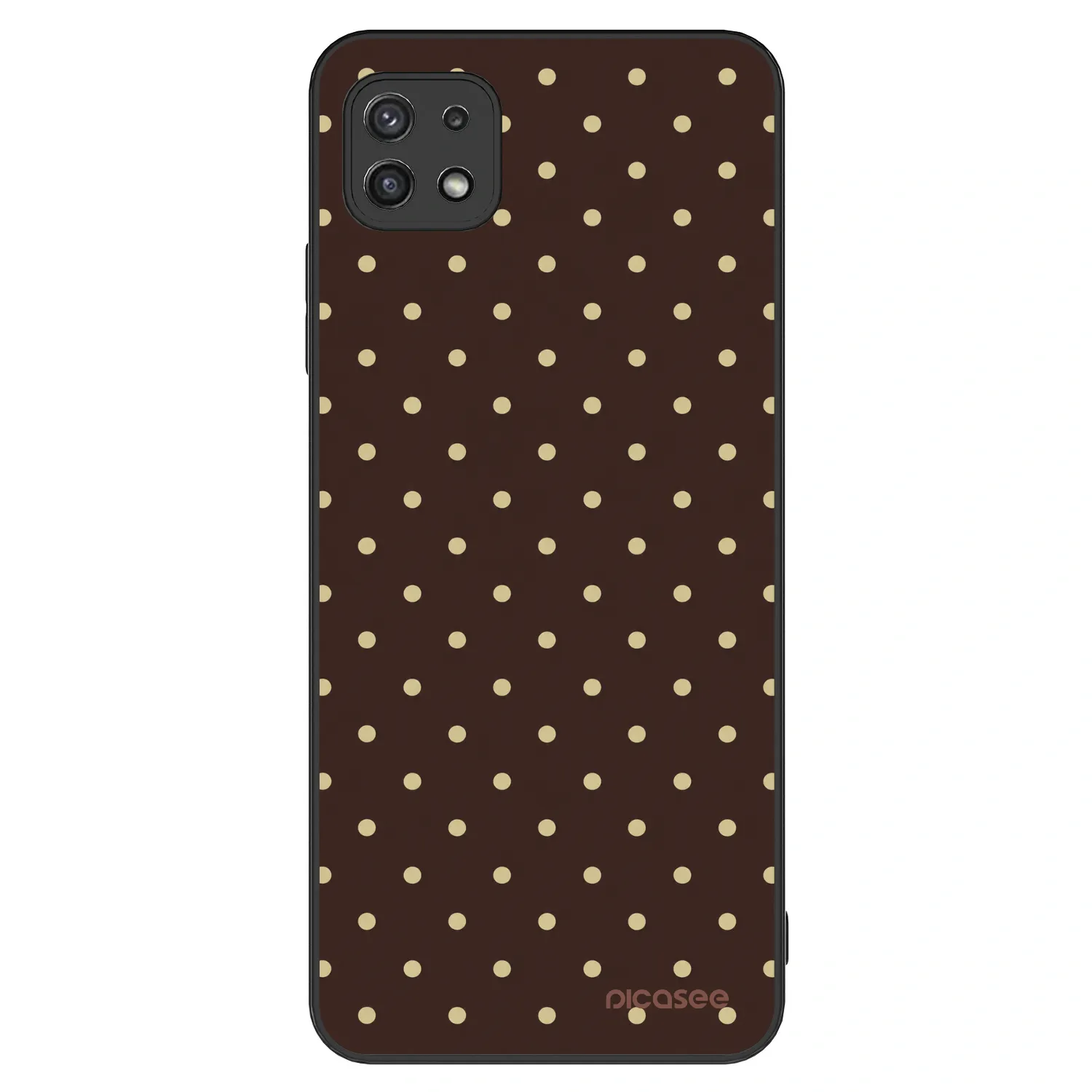 Picasee ULTIMATE CASE pentru Samsung Galaxy A22 A226B 5G - Vanilla Dots & Chocolate