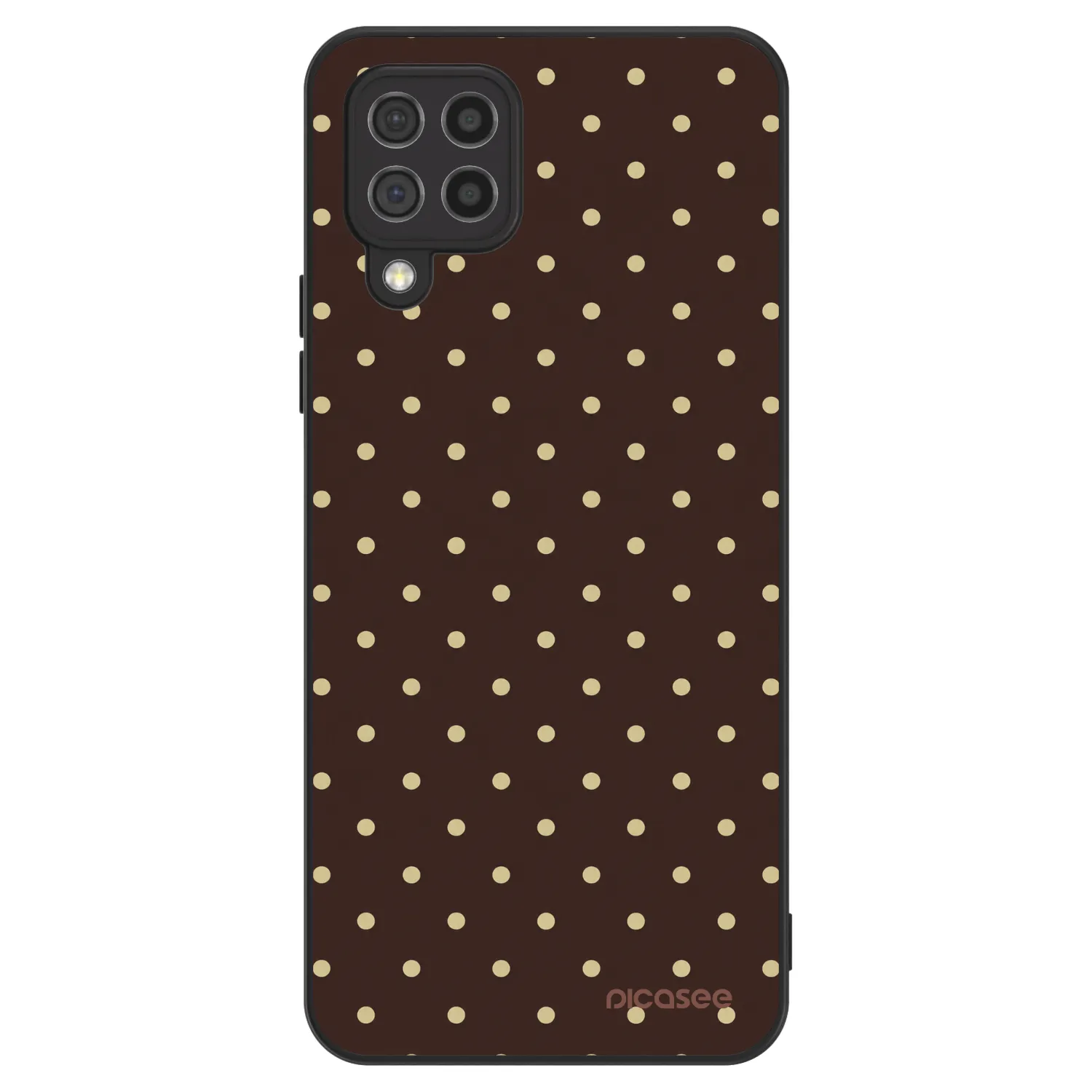 Picasee ULTIMATE CASE pentru Samsung Galaxy A22 A225F 4G - Vanilla Dots & Chocolate