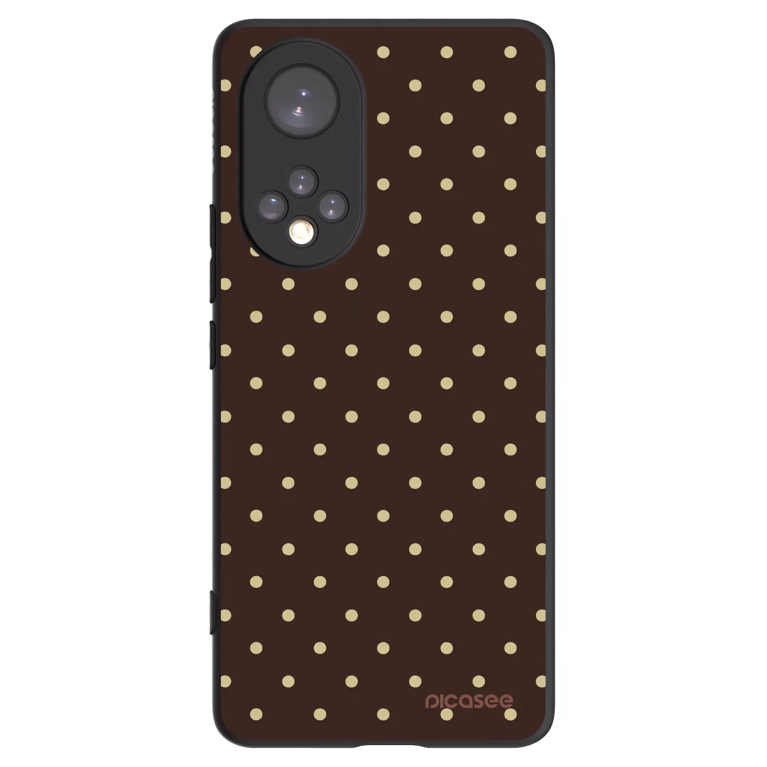 Picasee husă neagră din silicon pentru Honor 50 5G - Vanilla Dots & Chocolate