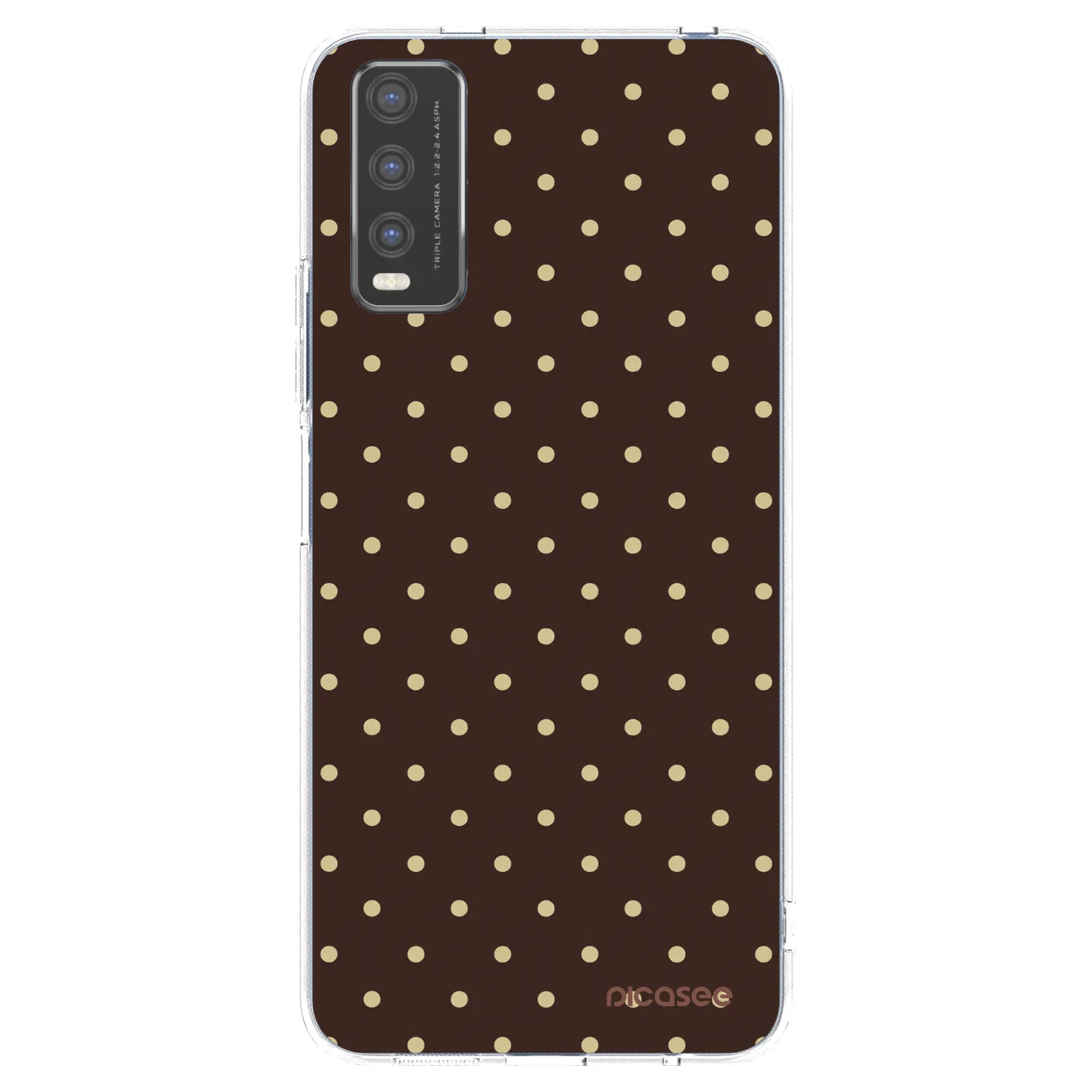 Picasee husă transparentă din silicon pentru Vivo Y20s - Vanilla Dots & Chocolate