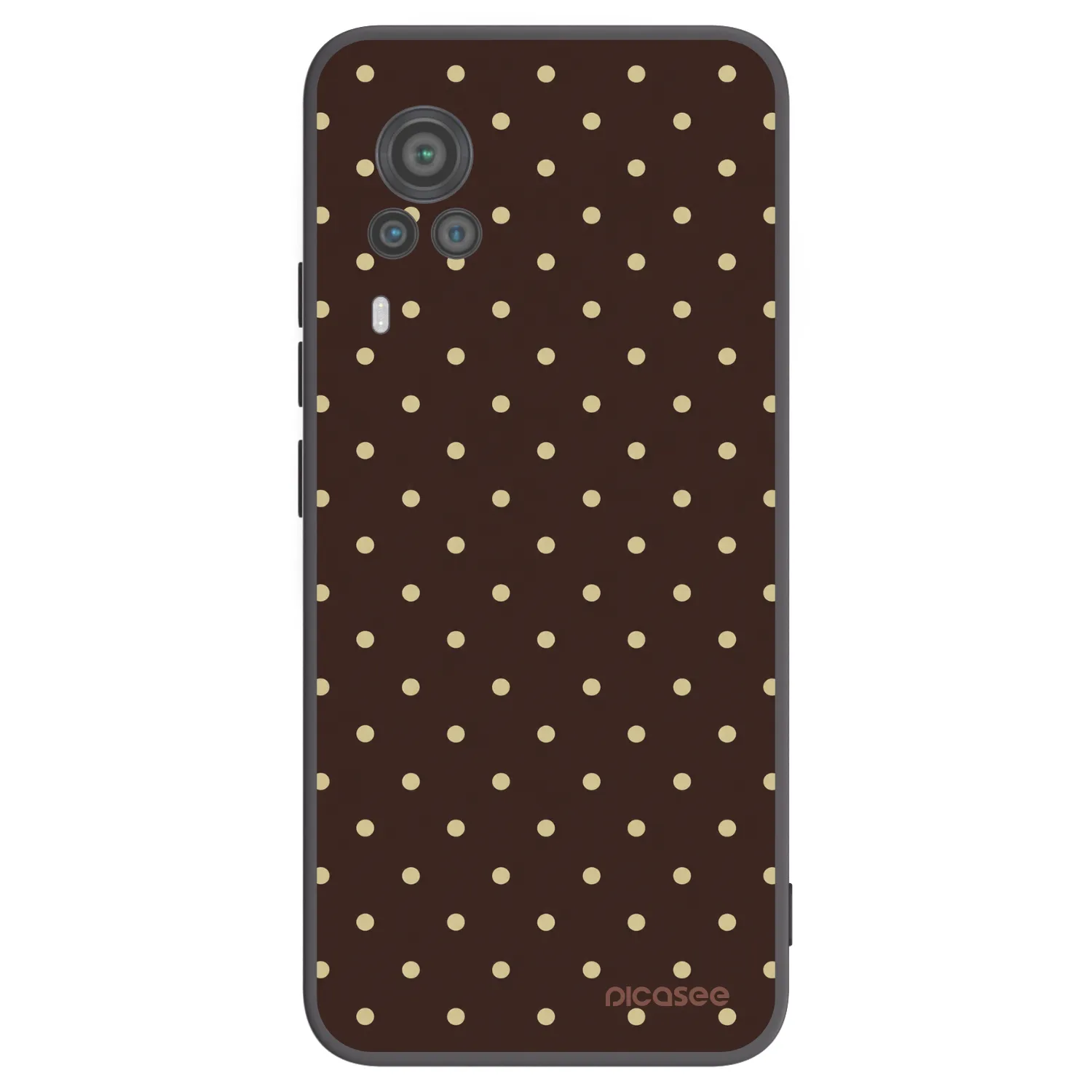 Picasee husă neagră din silicon pentru Vivo X60 Pro 5G - Vanilla Dots & Chocolate