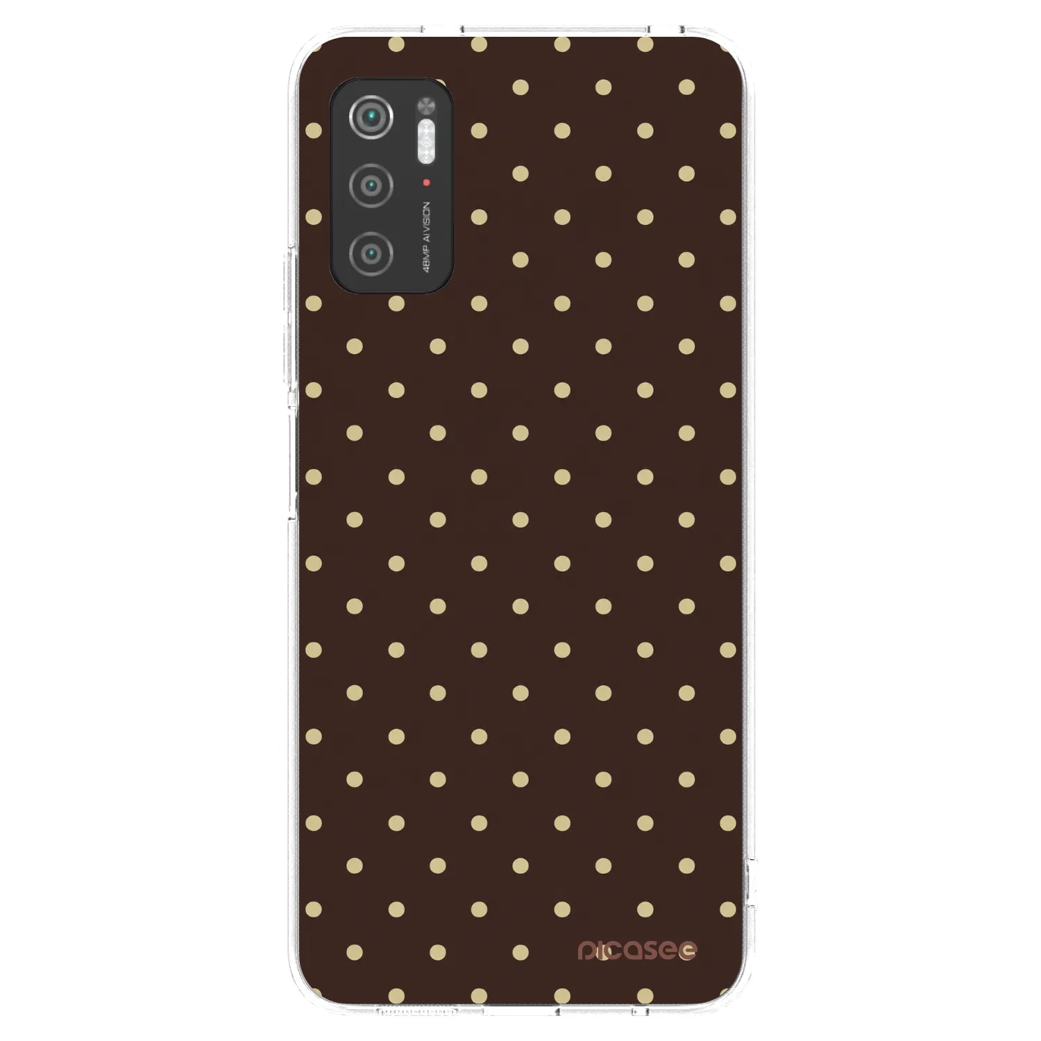 Picasee husă transparentă din silicon pentru Xiaomi Poco M3 Pro 5G - Vanilla Dots & Chocolate