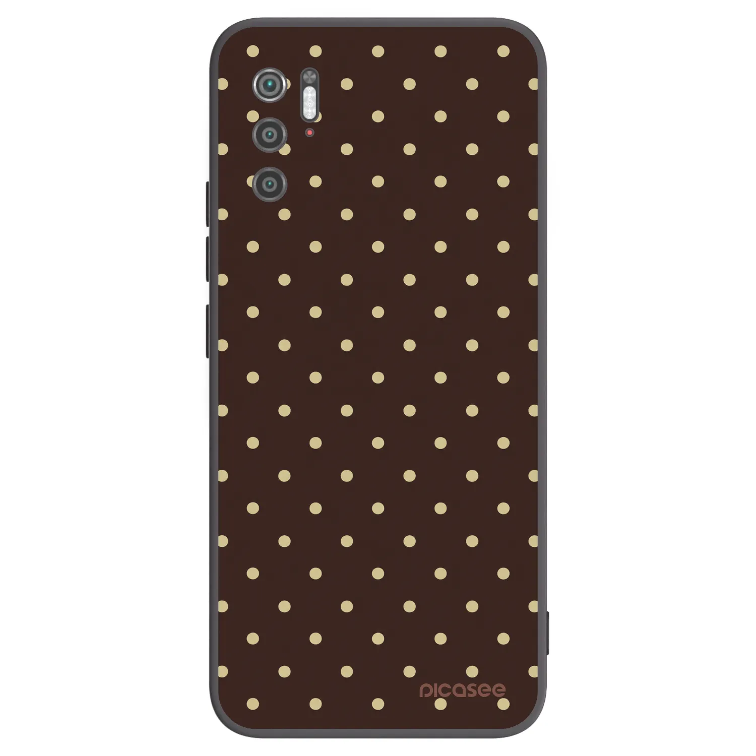 Picasee husă neagră din silicon pentru Xiaomi Poco M3 Pro 5G - Vanilla Dots & Chocolate