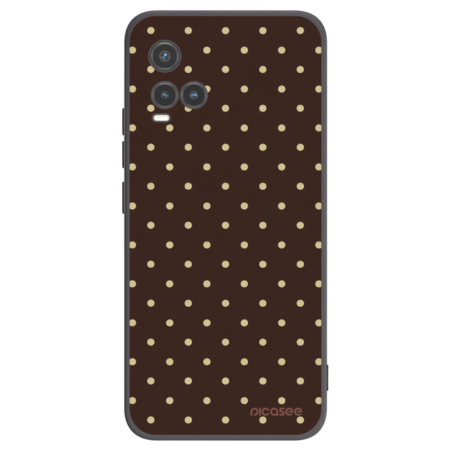 Picasee husă neagră din silicon pentru Vivo Y33s - Vanilla Dots & Chocolate