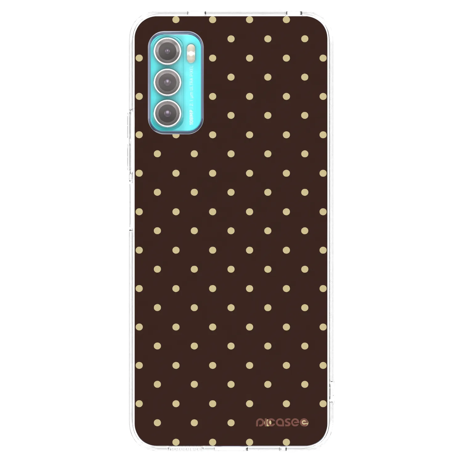 Picasee husă transparentă din silicon pentru Motorola Moto G60 - Vanilla Dots & Chocolate