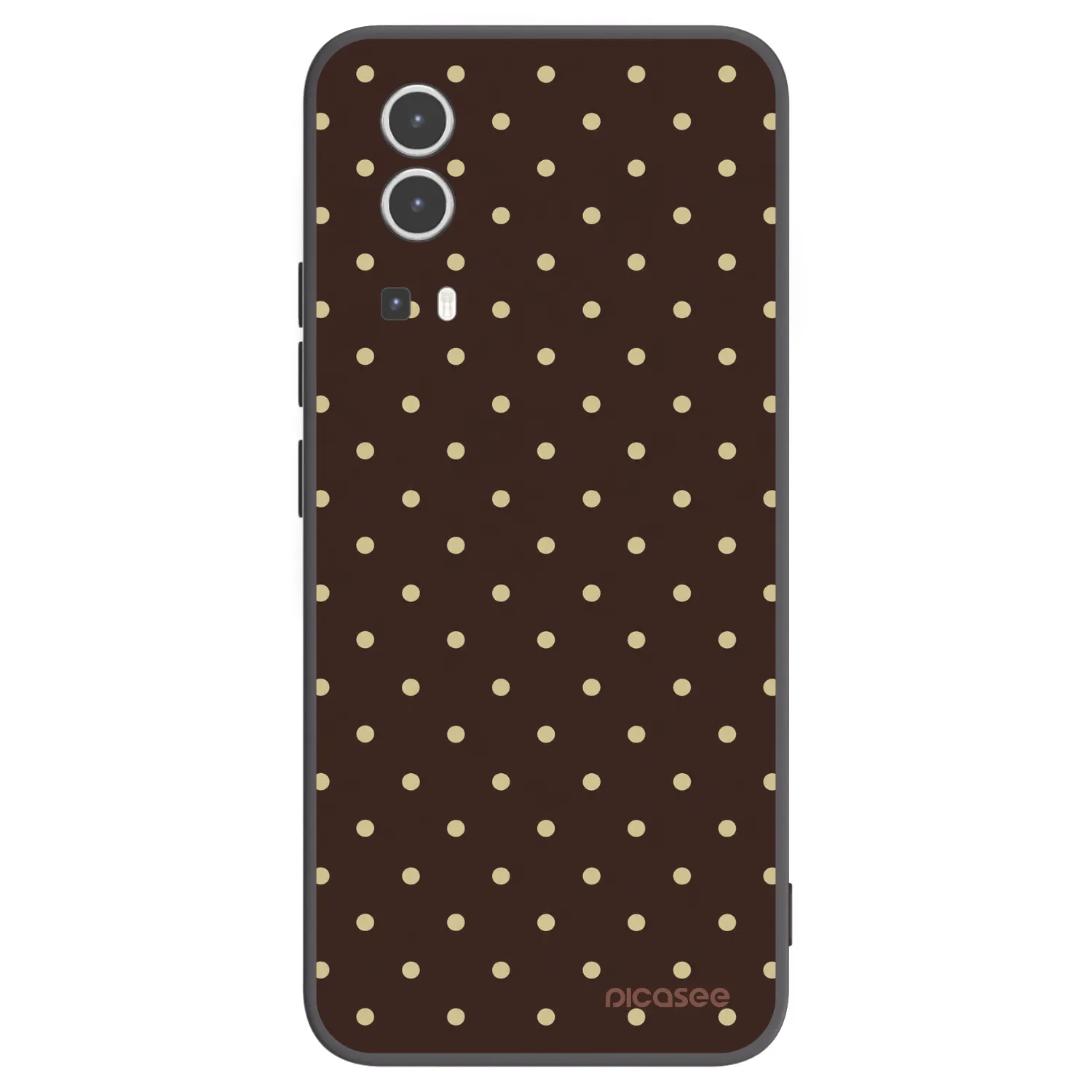 Picasee husă neagră din silicon pentru Vivo Y72 5G - Vanilla Dots & Chocolate