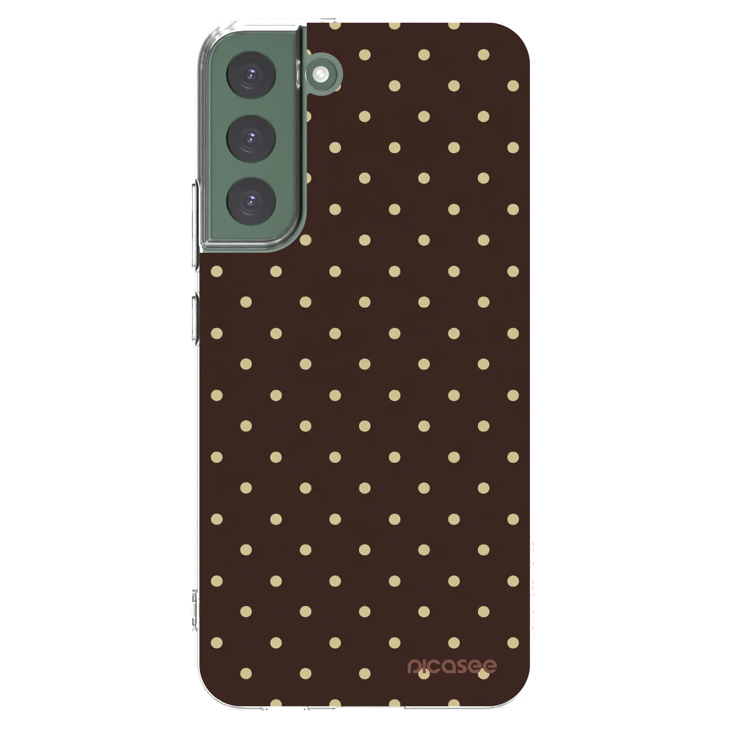 Picasee husă transparentă din silicon pentru Samsung Galaxy S22+ 5G - Vanilla Dots & Chocolate