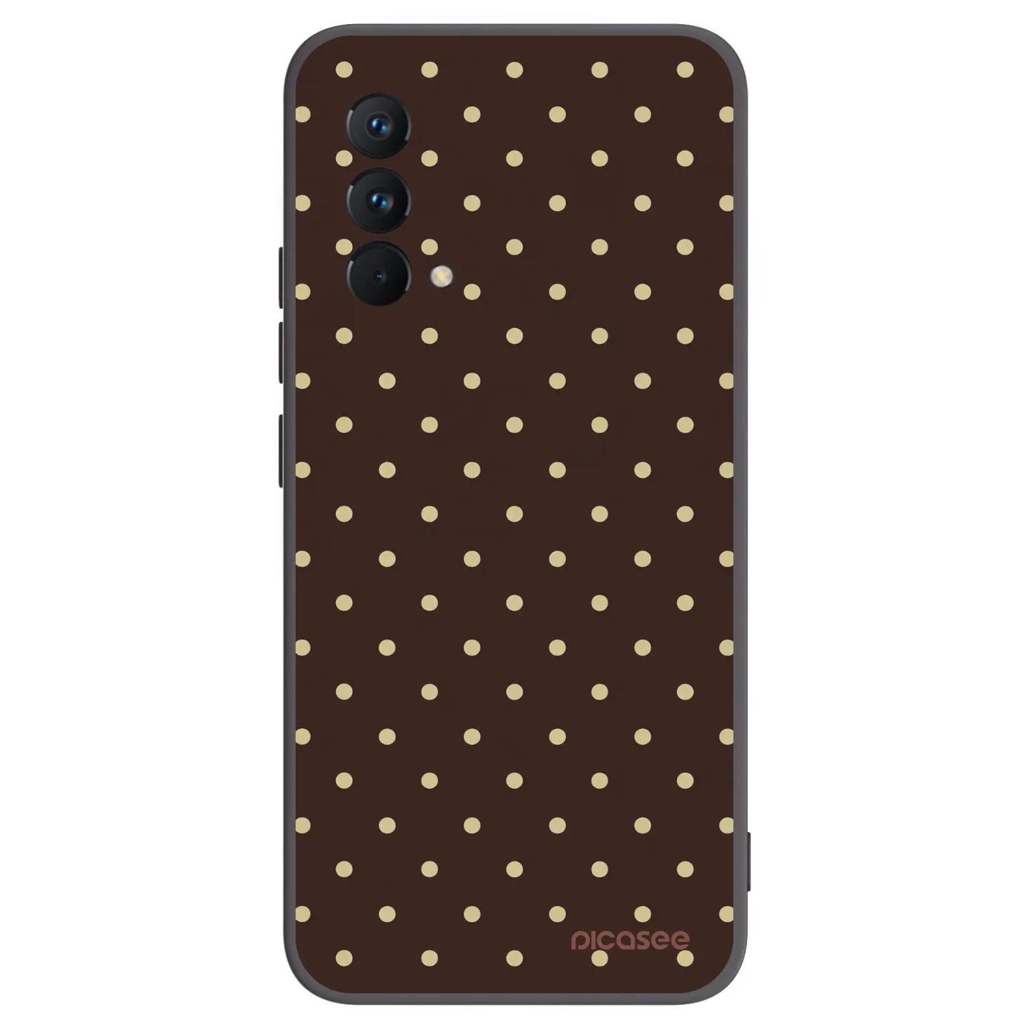 Picasee husă neagră din silicon pentru Realme GT Master Edition 5G - Vanilla Dots & Chocolate