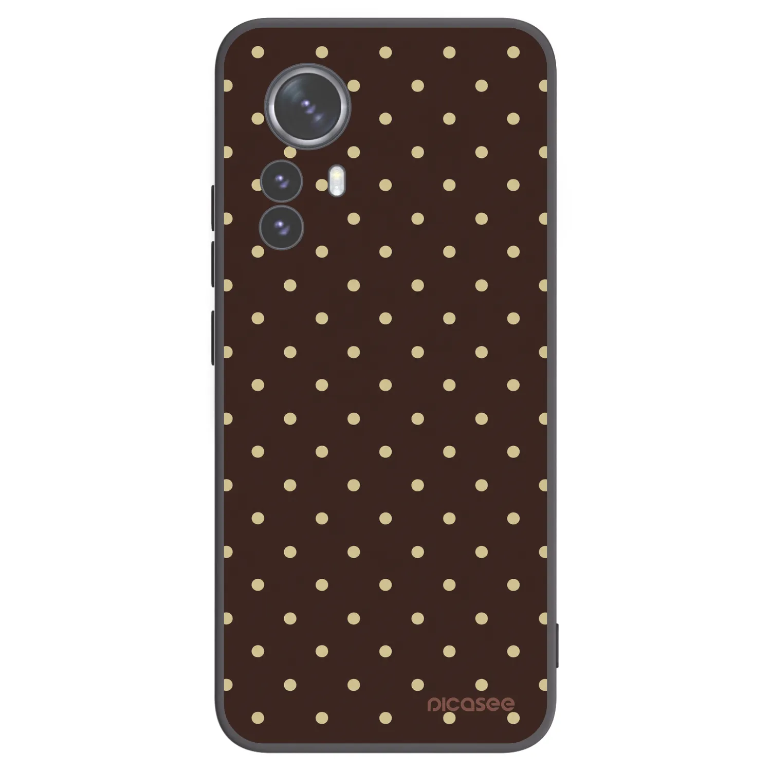 Picasee husă neagră din silicon pentru Xiaomi 12 Pro - Vanilla Dots & Chocolate