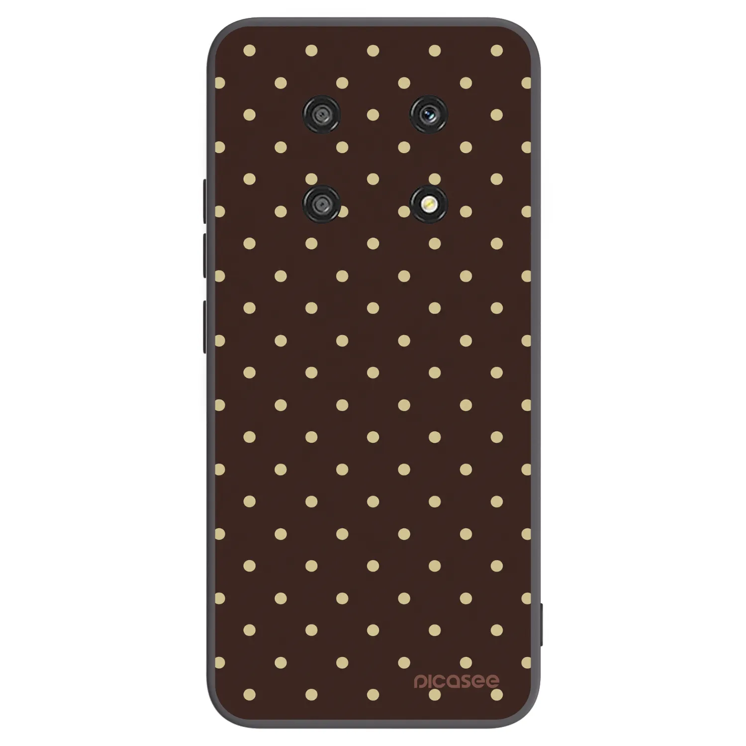 Picasee husă neagră din silicon pentru Honor Magic4 Lite 5G - Vanilla Dots & Chocolate