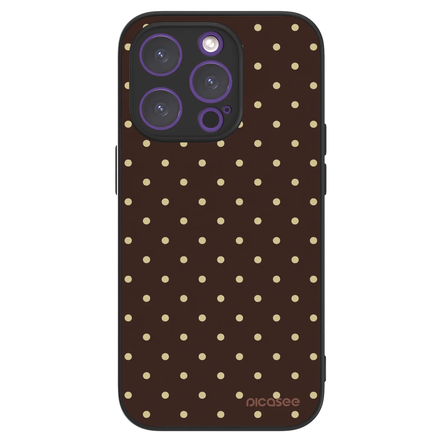 Picasee ULTIMATE CASE pentru Apple iPhone 14 Pro - Vanilla Dots & Chocolate