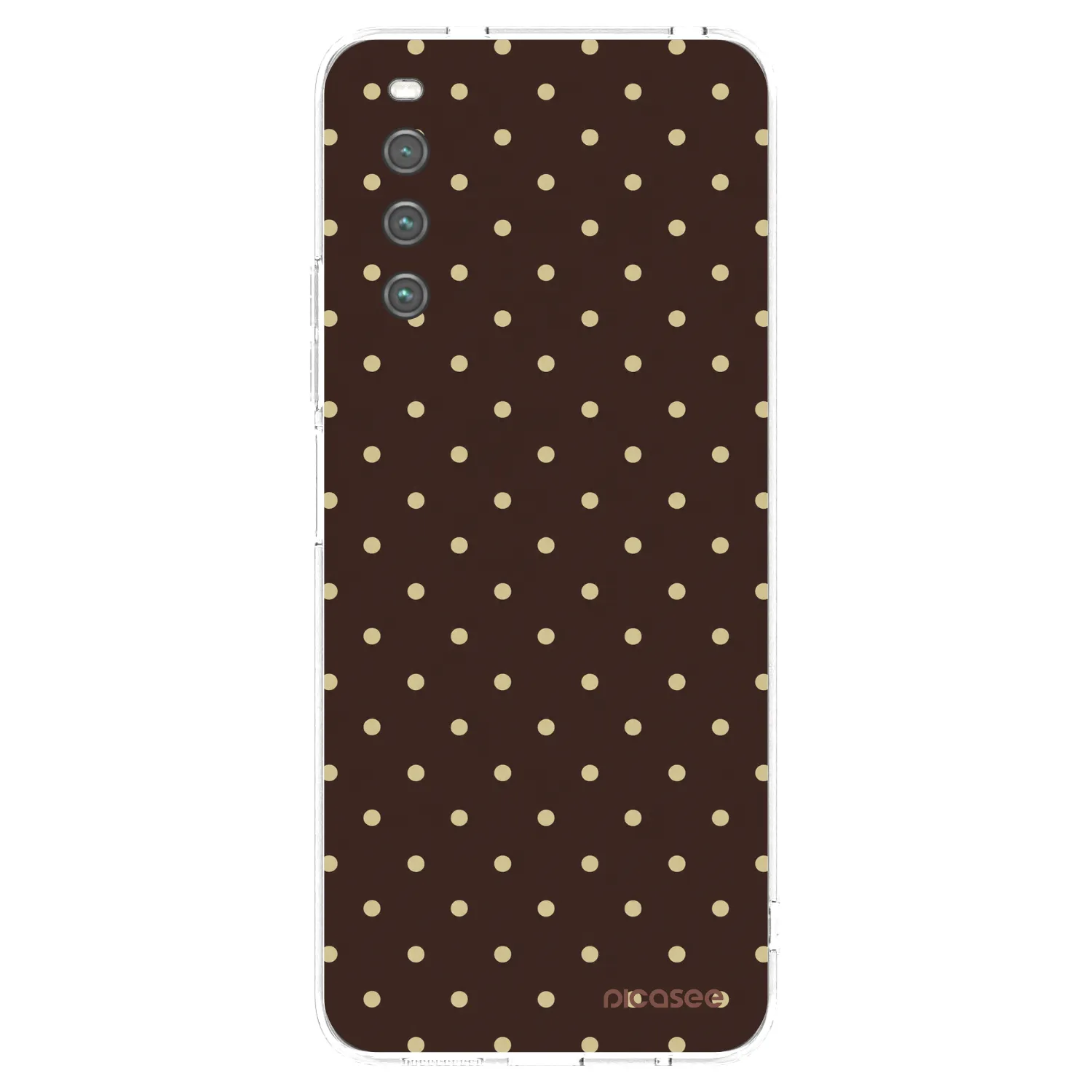 Picasee husă transparentă din silicon pentru Sony Xperia 10 IV 5G - Vanilla Dots & Chocolate