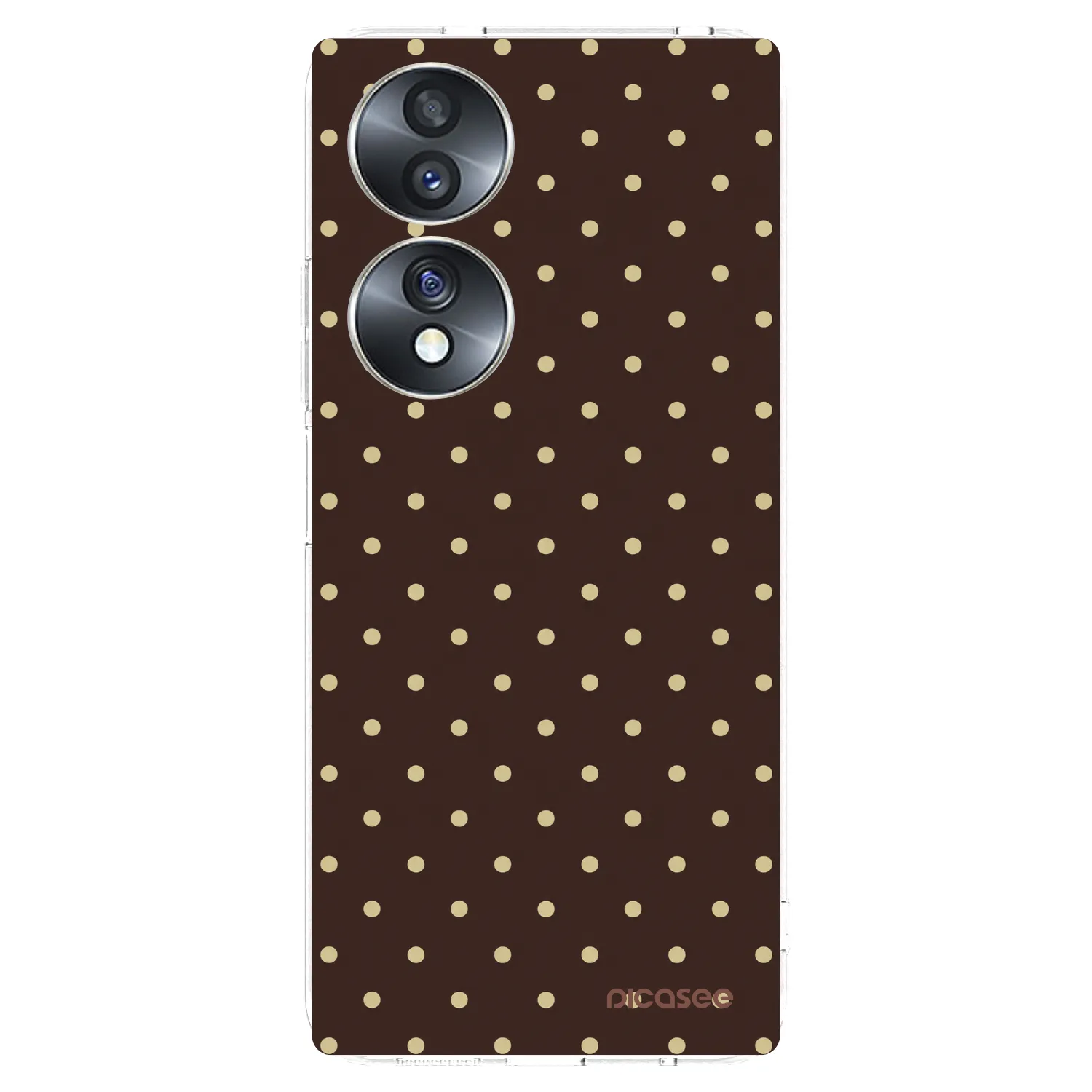 Picasee husă transparentă din silicon pentru Honor 70 - Vanilla Dots & Chocolate