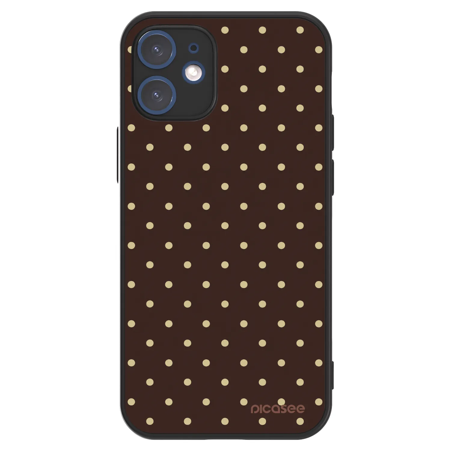Picasee ULTIMATE CASE MagSafe pentru Apple iPhone 12 mini - Vanilla Dots & Chocolate