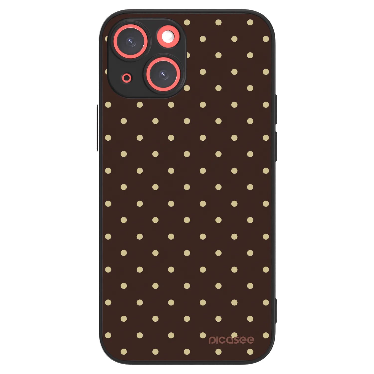 Picasee ULTIMATE CASE MagSafe pentru Apple iPhone 13 mini - Vanilla Dots & Chocolate