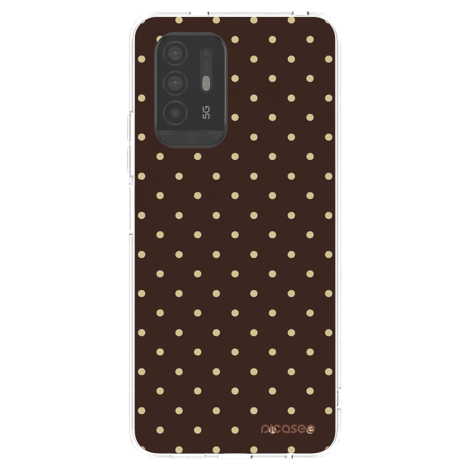 Picasee husă transparentă din silicon pentru OPPO A94 5G - Vanilla Dots & Chocolate